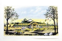 An illustration shows the design for the front of Cabela’s, an outdoor retailer and tourist attraction, being planned for Greenwood. ILLUSTRATION COURTESY OF CABELA'S