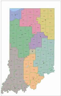 Proposed Indiana Congressional districts