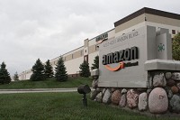 Giant online retailer Amazon opened this 630,000-square-foot warehouse in Boone County in return for exempting it from collecting sales taxes. Lebanon Reporter photo