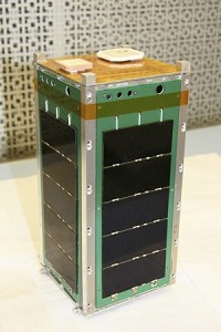 Taylor University&rsquo;s double-width cubic satellite, or CubeSat, is currently 80 percent complete. &ldquo;TSat,&rdquo; designed and constructed by TU students and staff, is one of 33 computerized modules selected by NASA to be launched into space in 2013 and 2014. Photo provided