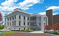 How it will look: An artist&rsquo;s rendering shows the plans for the new look of Normal Hall on the Indiana State University campus once demolition and renovation are complete. Submitted photo