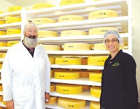 Matthew Brichford and Leslie Jacobs receive a U.S. Department of Agriculture grant to expand their on-farm cheesemaking and marketing operation, Jacobs and Brichford Farmstead Cheese, in addition to possibly adding a few new employees. (News-Examiner file photo)