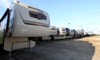 RV shipments went up again in August, the 32nd consecutive month-over-month improvement, according to the Recreation Vehicle Industry Association. SBT File Photo by Greg Swiercz