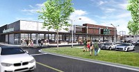 Simon Property Group rendering of new Whole Foods grocery planned to replace the current Sears site at College Mall in Bloomington.