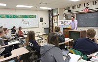 Peter Heck teaches History Topics, an elective at Eastern High School that talks about the Bible's historical influence. Kelly Lafferty Gerber | Kokomo Tribune