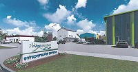 This is a concept drawing of the proposed Northern Indiana Lakes Country Enterprise Center, a five-building complex for a site at South Wayne and South Felicity streets in Angola. The project is the basis of an entry the city and Fremont will make toward the America&rsquo;s Best Communities contest. The venture could bring more than $6 million in prizes and is sponsored by Frontier Communications.