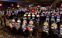 he gaming floor of Four Winds Casino Resort in New Buffalo, Mich., which opened in 2007. The Pokagon Band of Potawatomi Indians has since opened casinos at its tribal villages in Hartford and Dowagiac, Mich., and is currently preparing to add a village and casino in South Bend. Courtesy of Pokagon Band of Potawatomi Indians