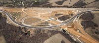 Traffic on Ind. 37 now loops around as crews work on the interchange for section 4 of Interstate 69 at the southwest edge of Bloomington. Staff photo by David Snodgress