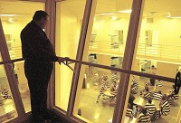 Daviess County Sheriff Jery Harbstreit looks over the cell blocks at the Daviess County Security Center. Harbstreit will be helping the state of Indiana work out details on a new law that will provide funding for jails and community corrections operations throughout the state. Kelly Overton | Times Herald File Photo