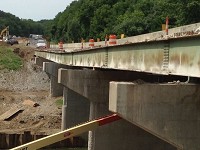 The northbound bridge on Interstate 65 over Wildcat Creek in Tippecanoe County on Wednesday, August 5, 2015. Photo Provided