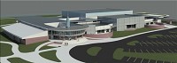 Among the plans in the Regional Cities of Northern Indiana proposal is construction of a health, swimming and wellness center near the site of the former Elkhart Youth and Community Center on Jackson Boulevard. This is a rendering of the proposed $32 million facility. (Regional Cities of Northern Indiana)