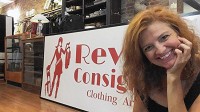 Angela Samila, owner of Revive Consignments in Michigan City, is helping to create a new identity for the city's downtown arts district, a portrait still in progress near the lakefront. (Jerry Davich / Post-Tribune)