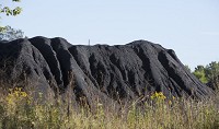 The University of Notre Dame announced Monday it will stop using coal by 2020 as part of the effort to reduce its carbon footprint. This is the university's coal pile. SBT Photo/SANTIAGO FLORES