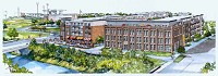 The new multi-use residential facility announced by the city and Flaherty &amp; Collins Properties on Monday includes plans for around 5,000 feet of commercial space located along Wildcat Creek. The $32 million project is expected to begin construction in May 2016. Image provided