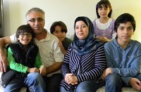 Fadi Lababidi&nbsp;and his wife, Waed, came to Indiana in late 2014 with their children, Hamza, Mohammed, Shimaa, and Abrahim. They were the first Syrian refugee family to come to the state through a resettlement program that Indiana Gov. Mike Pence has now ordered suspended. CNHI Photo by Maureen Hayden