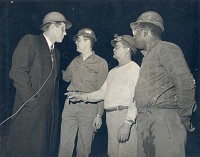 U.S. Sen. John F. Kennedy (D-Mass.), left, tours U.S. Steel Gary Works on Feb. 5, 1960, while campaigning for the presidency.   Courtesy of Calumet Regional Archives, Indiana University Northwest  