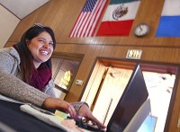 Elena Ramirez, a native of Los Angeles, California, is training this week at The Bridge Immigrant Connection in Logansport. Staff photo by J. Kyle Keener