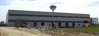 The spec building with cross-dock and rail siding facility located on CR 200E is nearing completion in Daviess County.