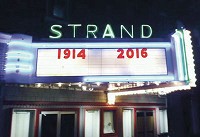 This is how the Strand Theatre&rsquo;s marquee appears late Monday night following the final run at the downtown Angola theater. After 102 years of providing entertainment in Angola, owner Dana Thompson closed the theater&rsquo;s doors. The push by film companies to a digital format has forced many smaller theaters out of business due to the high cost of conversion. Facebook photo