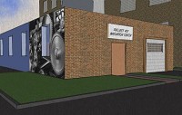 This is an artist&rsquo;s rendering of what the outside entrance to the Project 407 Innovation Center would look like. The innovation center, to be housed in the Bankable Building at 407 N. Main St., Frankfort, will be available to all people who need a space to bring their dream project to reality. Provided photo