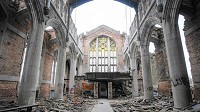 A plan to turn the abandoned City Methodist Church in downtown Gary into a ruin garden was a winner in the Knight Cities Challenge. (Kyle Telechan/Post-Tribune)