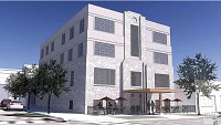Developers have proposed building a two-story addition of 10 apartments on top of the building at South College Avenue and West Forth Street that houses Serendipity Martini Bar. Courtesy rendering