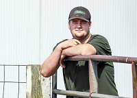 Mitchell Smith, 22, immediately returned to his family farm near Pendleton after he graduated from Purdue University in the spring. Smith said he always knew he would stay and do what his family has fone for seven generations -- farm. CNHI News Indiana staff photo by Katie Stamcombe