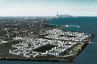 Barcelona Housing Systems unveiled a plan for redeveloping U.S. Steel South Works in Chicago. Here's an artist's rendering of what they say it would look like. Provided rendering