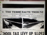The Sept. 1, 1967 front page of The Terre Haute Tribune carried photos of the first traffic on the local stretch of I-70 which opened the previous day. Staff file photo