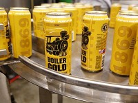 Boiler Gold American Ale rolls off the canning lineThursday, August 31, 2017, at People's Brewing Company, 2006 N. 9th Street in Lafayette. (Photo: John Terhune/Journal &amp; Courier)