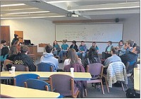  Goshen College students participate in a Prevention Intervention Network event on Nov. 10, 2017.  Photo provided Kendra Yoder