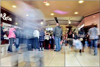  A dying breed?: Black Friday shoppers walk through Honey Creek Mall on Nov. 24, 2017. Staff file photo by Austen Leake