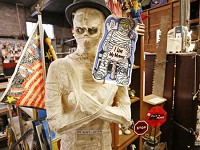 A mummy, one of the more unusual items for sale, Tuesday, April 3, 2018, at Chestnut Street Mercantile, 231 Chestnut Street in Lafayette. Chestnut Street Mercantile has an eclectic collection of items, from golf clubs, to furniture, to bicycles and more, all for sale. Proceeds benefit the YWCA and it's programs.&nbsp;(Photo: John Terhune/Journal &amp; Courier)