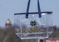 Notre Dame will soon require clear bags for large events. Tribune Photo/ROBERT FRANKLIN 