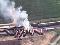 &nbsp;
&nbsp;
A train derailment in Princeton Sunday night closed U.S. 41 in both diretions and caused a mandatory evacuation. Sgt.&nbsp; Curt Durrell, Indiana State Police