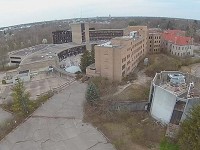This photo taken from video shows the former Reid Hospital campus on Chester Boulevard in Richmond. Photo provided