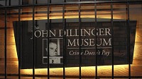 A sign stating "Crime Doesn't Pay" hangs inside the John Dillinger Museum, located in the historic Old Lake County Courthouse in downtown Crown Point.&nbsp;Photo courtesy of South Shore Visitors and Convention Authority