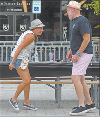 Heide and Herman Haas of Pittsboro dance on Meridian Street last summer to the sounds of Der Polkatz during The Heart of Lebanon’s annual Augtoberfest. It’s one of many festivals and events that draw visitors downtown. Reporter file photo